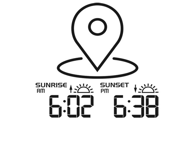 Východ a západ slunce GARNI 935PC